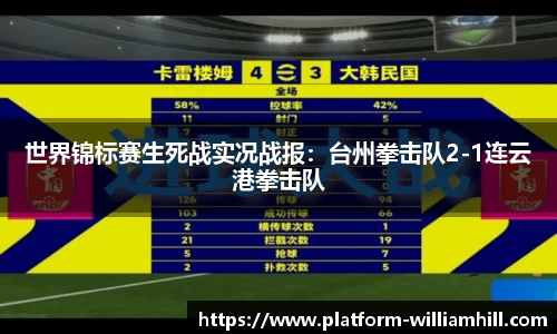 世界锦标赛生死战实况战报:台州拳击队2-1连云港拳击队